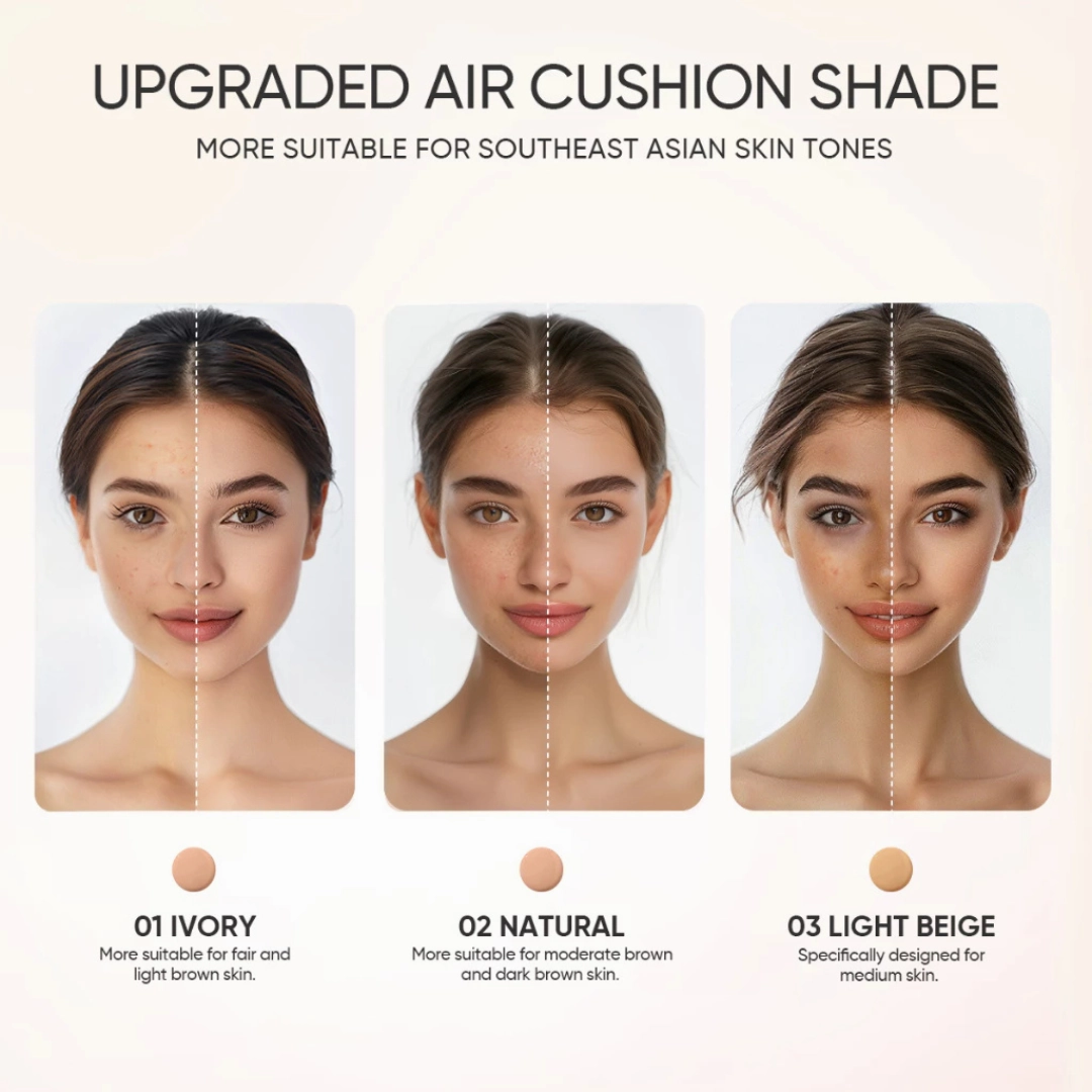 GMEELAN Black Truffle (Zinc PCA Anti-Oxidant) Air Cushion - Net Wt. 7g   10g | Choose Shade