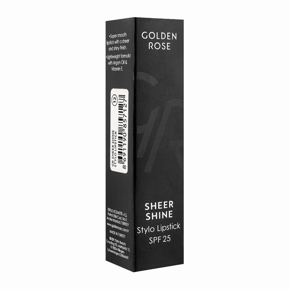 Golden Rose Sheer Shine SPF 25 Stylo Lipstick, 12