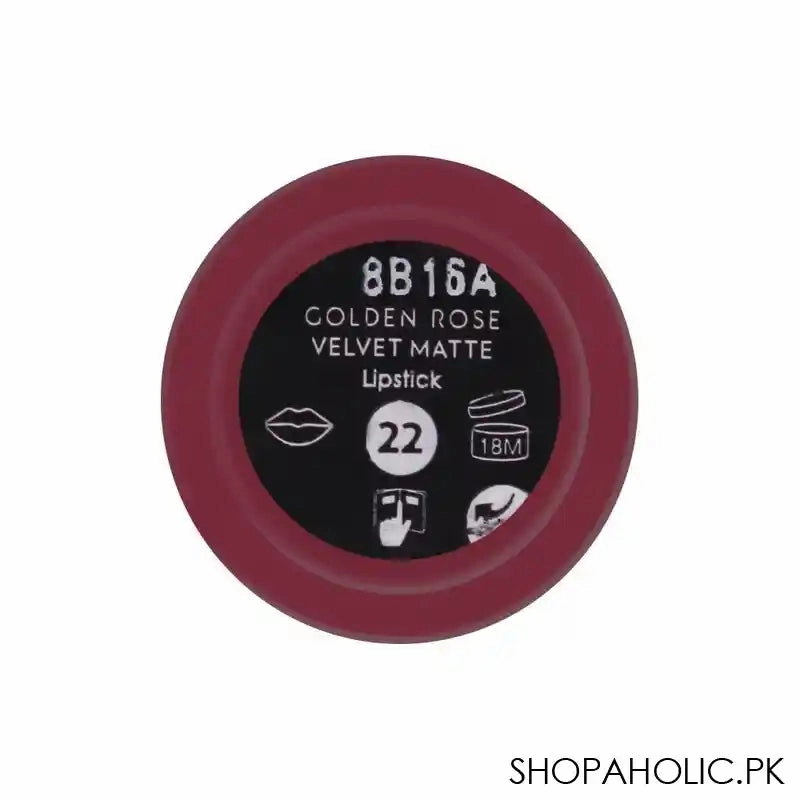Golden Rose Velvet Matte Lipstick, 22