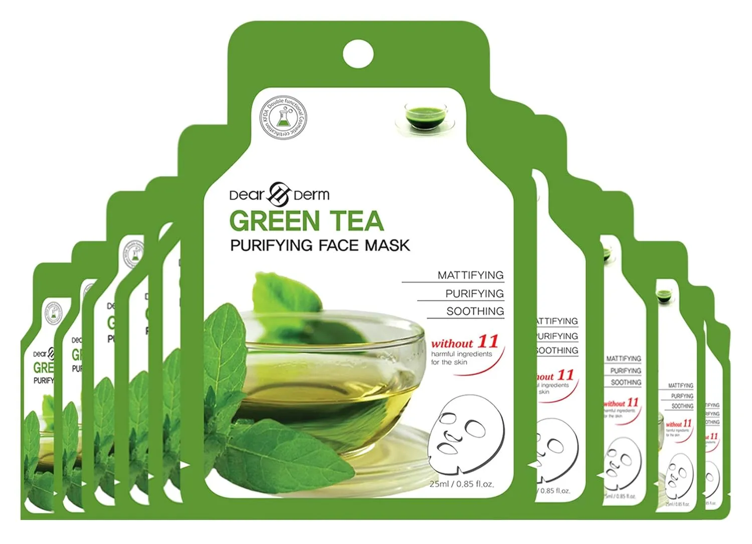 Green Tea Age-Eraser Mask (10pcs)