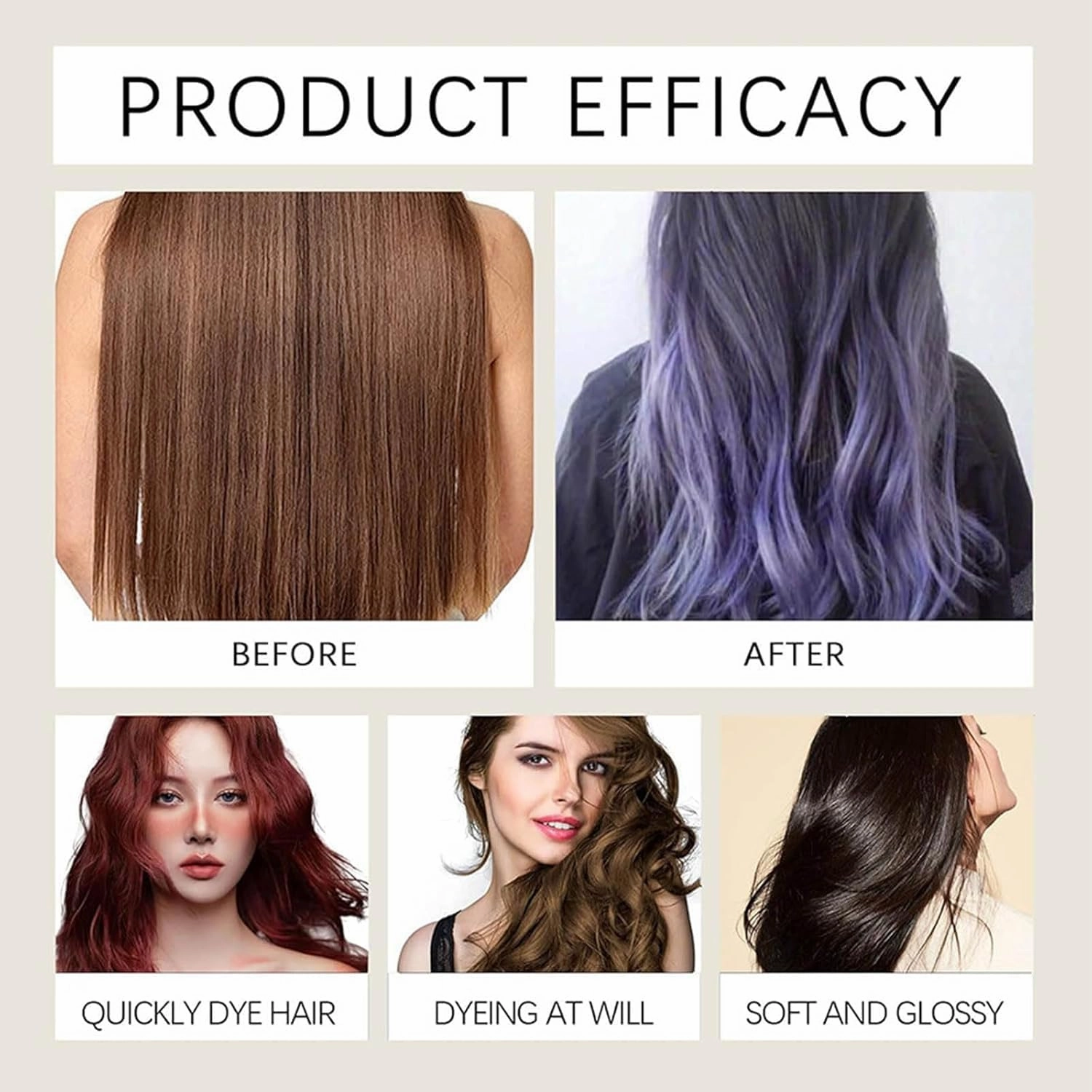 Hair Dye Shampoo,Hair Care, Natural Hair Color Shampoo for Gray and White Coverage, Suitable for Women & Men 200ml (Red)