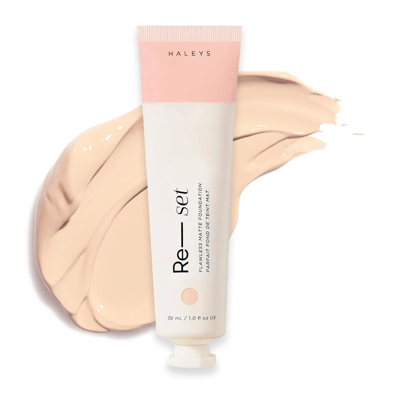 HALEYS Re-set Full Coverage Matte Foundation, VEGAN   CRUELTY-FREE, Oil-Free Liquid Foundation with Double-Dose Pigments for Long-Lasting, Smooth, Natural Finish for Sensitive, Acne-Prone Skin (2.15)