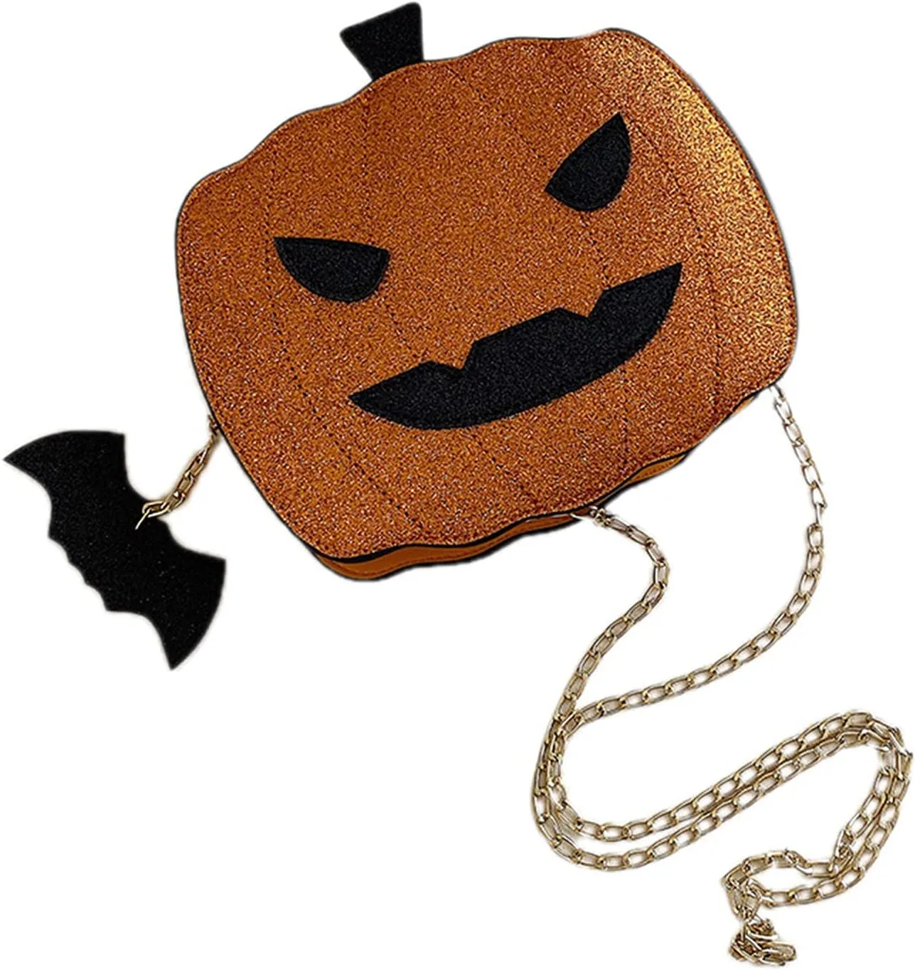 Halloween Pumpkin Shoulder Bag for Women Novelty Devil Crossbody Purse Fashion Trick or Treat Purses Handbags