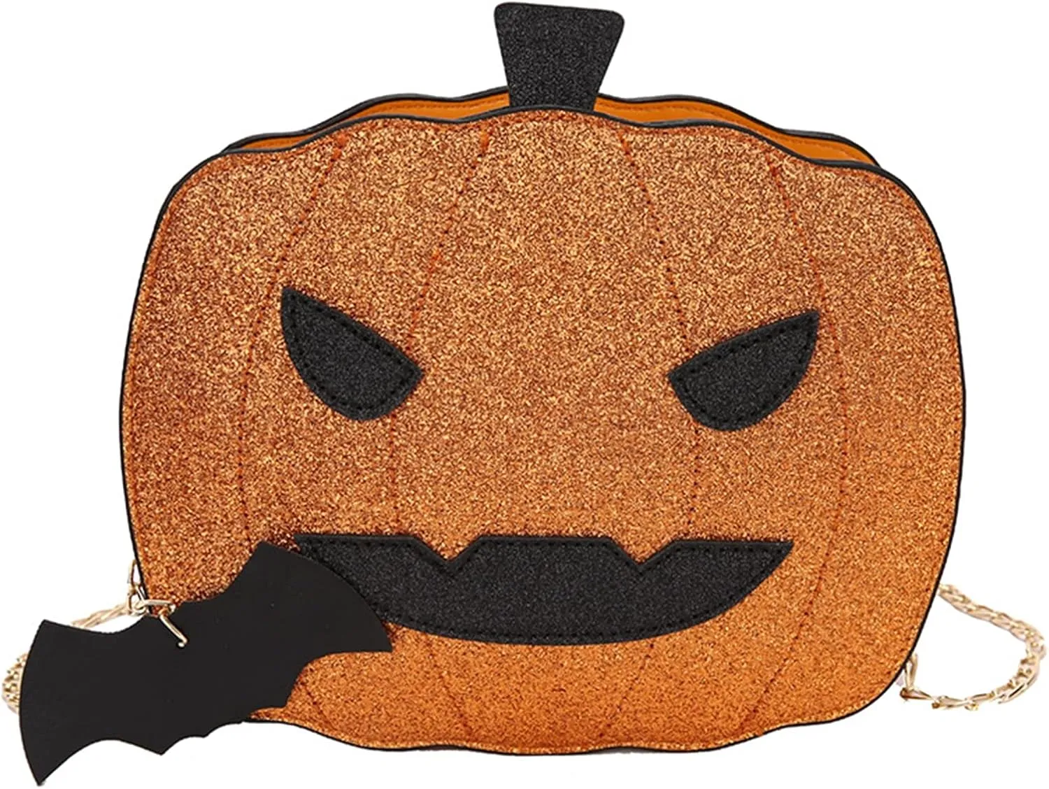Halloween Pumpkin Shoulder Bag for Women Novelty Devil Crossbody Purse Fashion Trick or Treat Purses Handbags