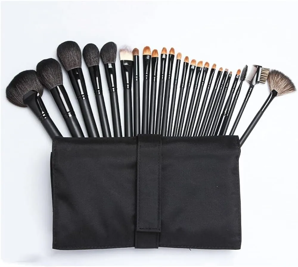 HBJWOV 24 sets of makeup brushes eye shadow brush lip brush, a full set of makeup brushes for students