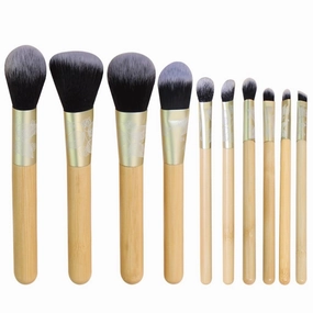 HBJWOV 10 pieces of makeup brush set Carving pattern powder powder blusher eye shadow beauty brush tool
