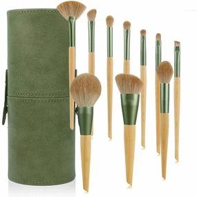 HBJWOV 10 Pieces of Makeup Brush Set Super Soft Powder Blusher Powder Brush Eye Shadow Brush Cosmetic Brush