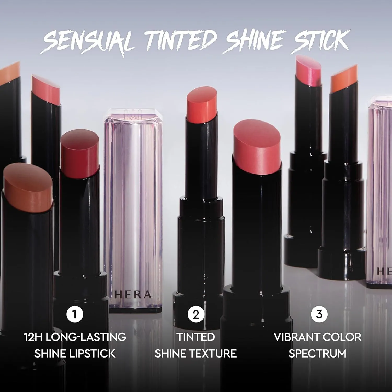 HERA SENSUAL TINTED SHINE STICK 3.5g #430 TOO BEIGE | 12HR Long-lasting Lipstick, Sheer & Buildable Lip Tint Stain, Hydrating Formula with Vitamin E, Smooth Finish and Luxurious Korean Makeup