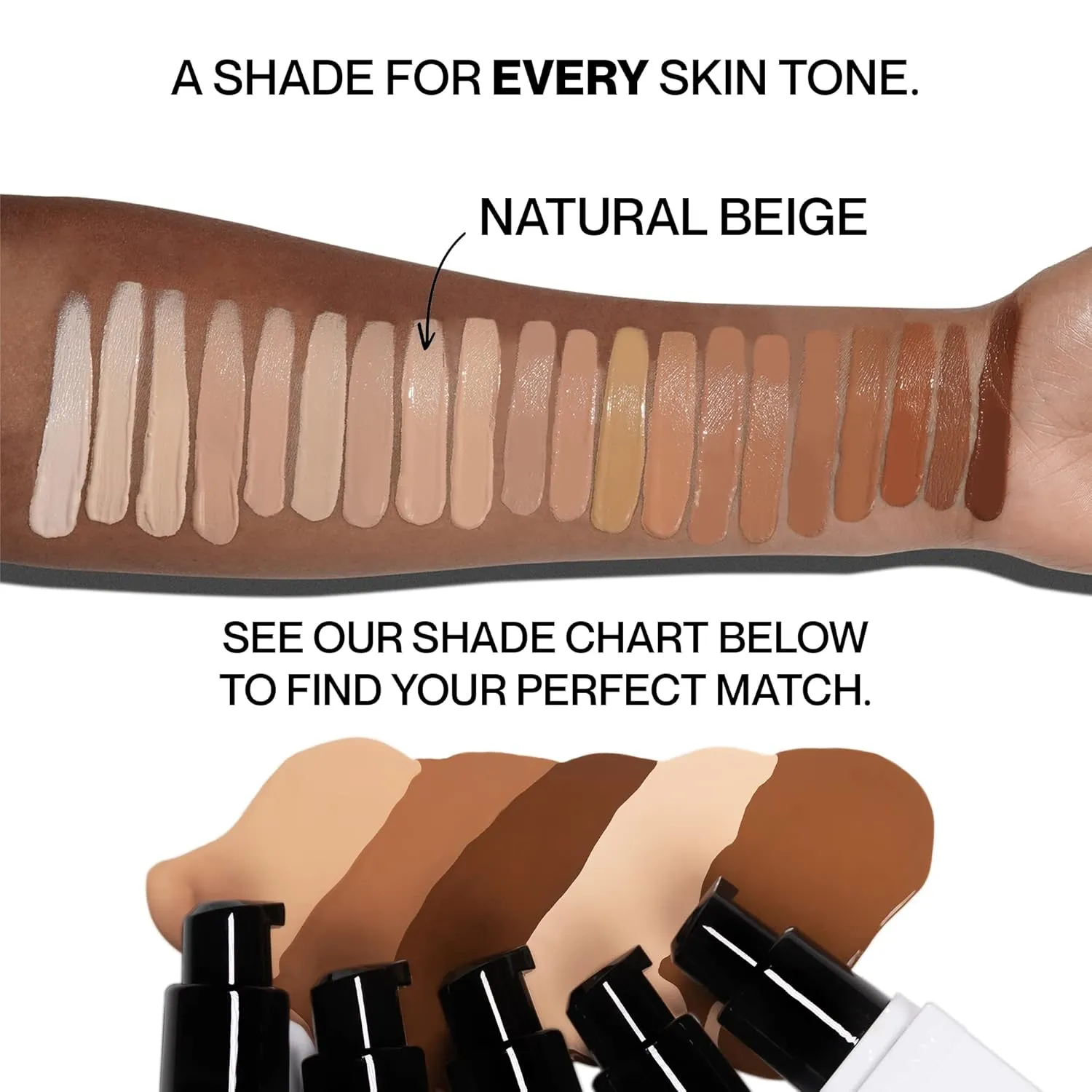 HIDE PREMIUM Liquid Foundation, Multi-Use Waterproof Foundation, Medium/Full Coverage Foundation, Shades for All Skin Types (See Shade Finder), Natural Beige, 1 fl oz