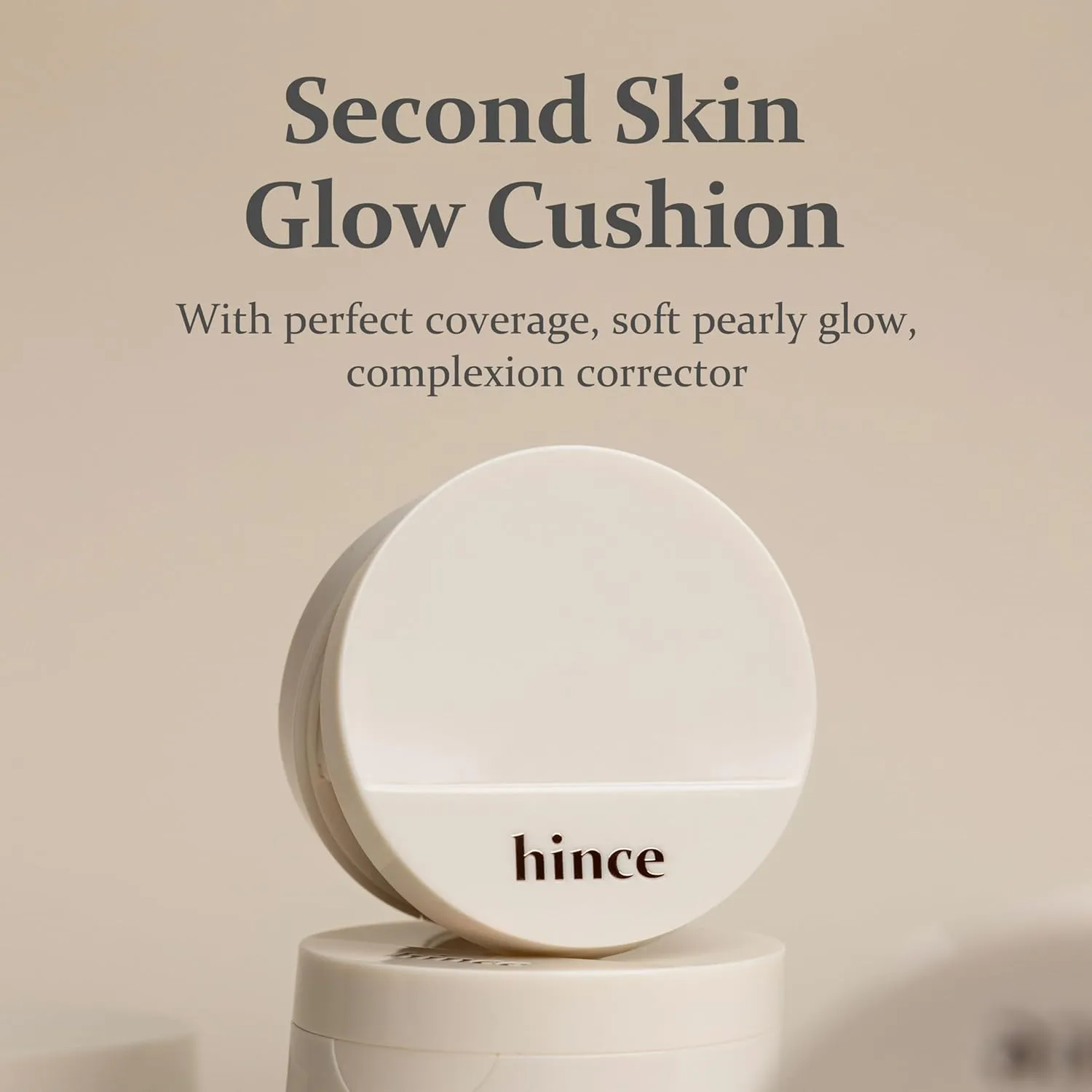 hince Second Skin Glow Cushion-12g | Skin Foundation dewy, glow, long-lasting, classy, clean beauty, lightweight, natural look,refreshing, moisturizing, slim fitting texture (PORCELAIN, 17)