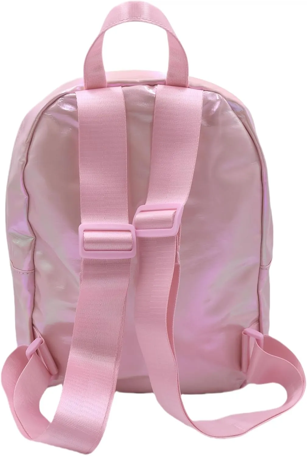 Holographic Backpack Iridescent Shoulder Bag Hologram Laser Satchel Travel Casual Daypack Purse for Women Men,Pink 7#