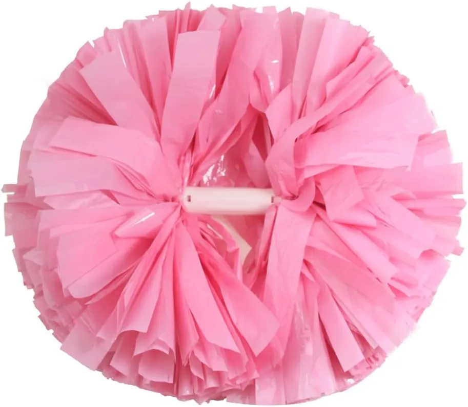 Hooshing 2PCS/6PCS Cheerleading Pom Poms with Baton Handle for Team Spirit Sports Dance Cheering Kids Adults