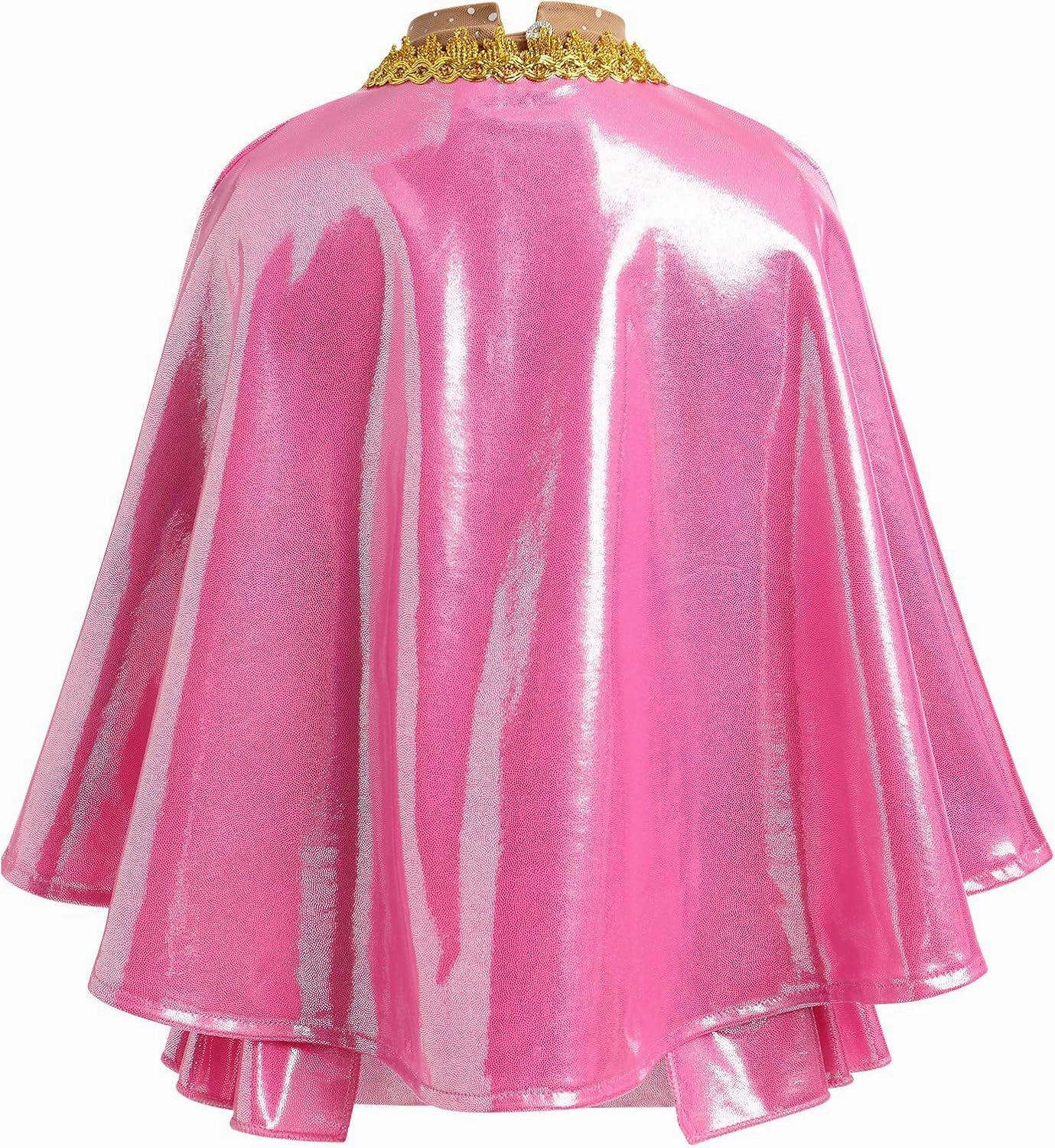 IBAKOM Toddler Girl Acrobat Dance Costume Shiny Metallic Ballerina Halloween Leotard Circus Trapeze Christmas Dance Outfits