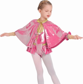 IBAKOM Toddler Girl Acrobat Dance Costume Shiny Metallic Ballerina Halloween Leotard Circus Trapeze Christmas Dance Outfits