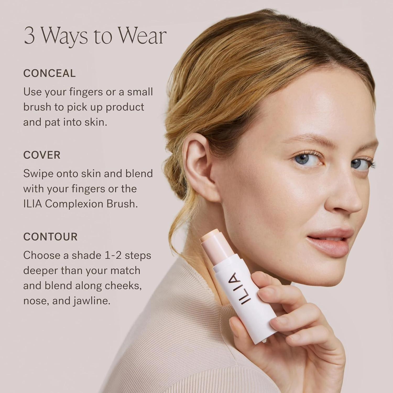 ILIA - Skin Rewind Complexion Stick - Foundation   Concealer   Skincare | Non-Toxic, Vegan, Cruelty-Free, Clean Makeup (29N - Batai, 0.35 oz | 10 g)