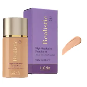 ILONA Realistic™ HD High-Definition Makeup Foundation | 1.18 Fl Oz | Real Blonde