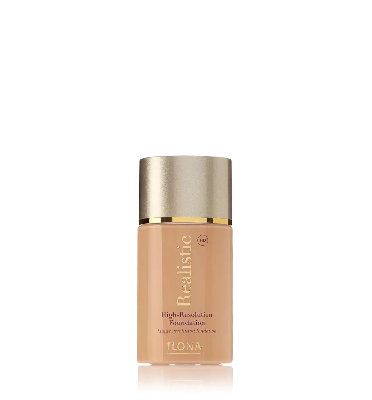 ILONA Realistic™ HD High-Definition Makeup Foundation | 1.18 Fl Oz | Real Ivory