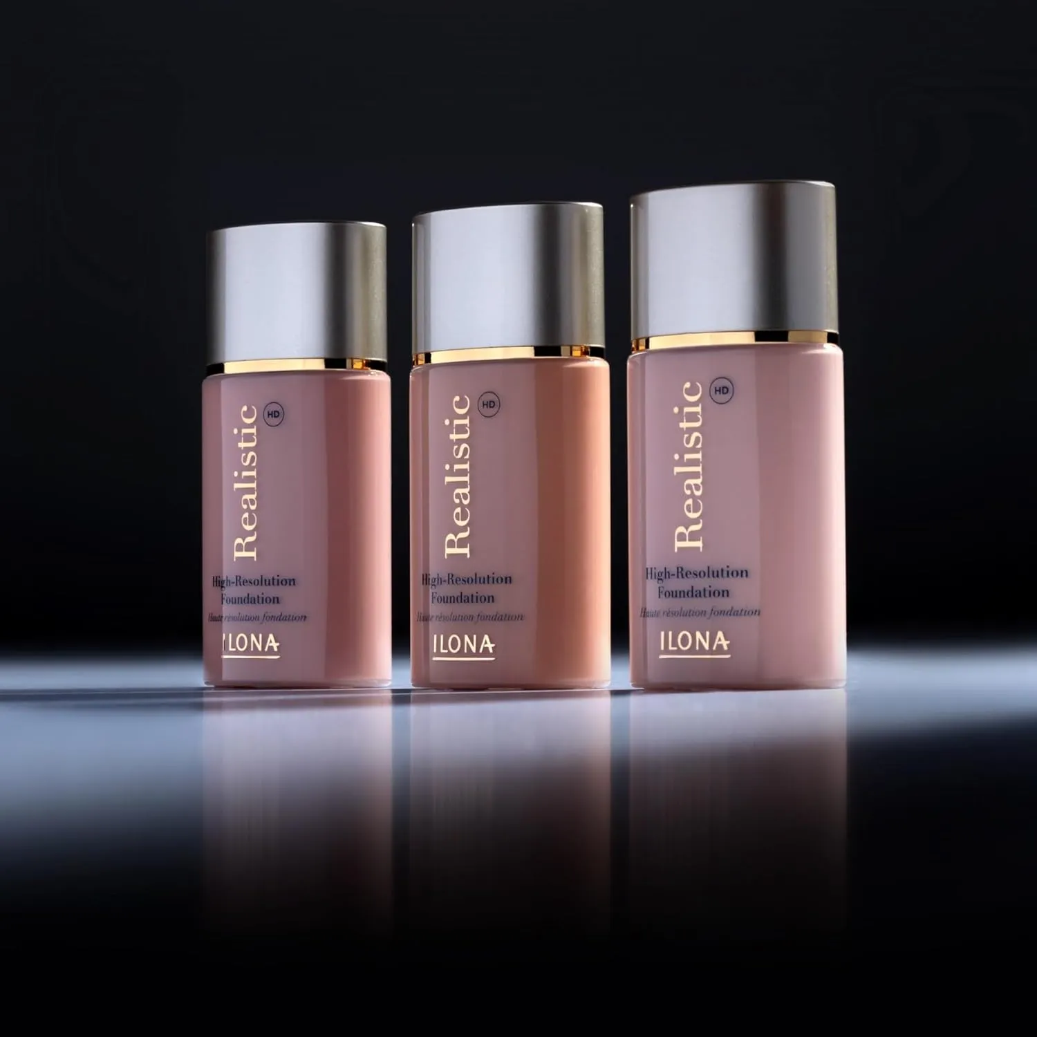 ILONA Realistic™ HD High-Definition Makeup Foundation | 1.18 Fl Oz | Real Ivory