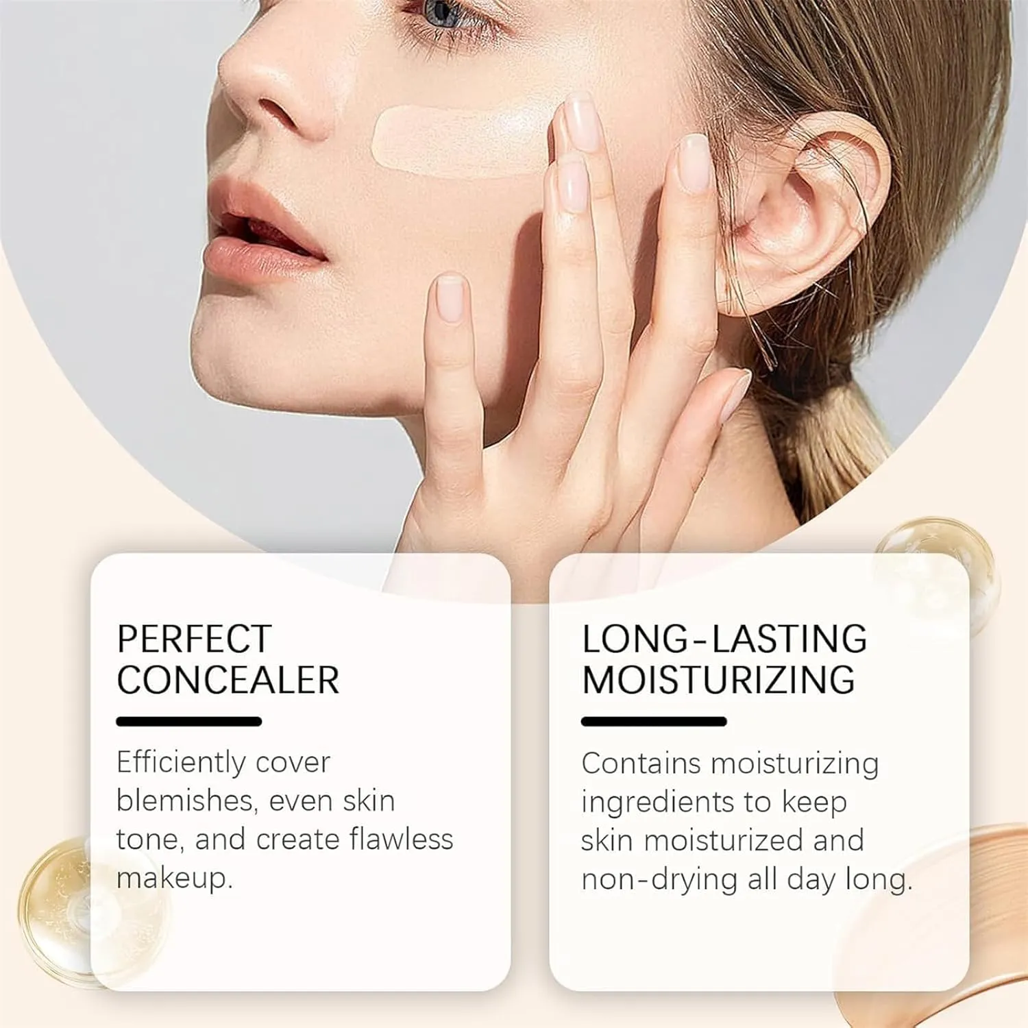 Imaginaryl Makeup, Imaginaryl Foundation, Imaginaryl Concealer, 30ml/1.02 Fl Oz Foundation 4 in 1 - Light Spectrum, Moisturizing Foundation Makeup for Long Lasting Waterproof (1PC, One Size)