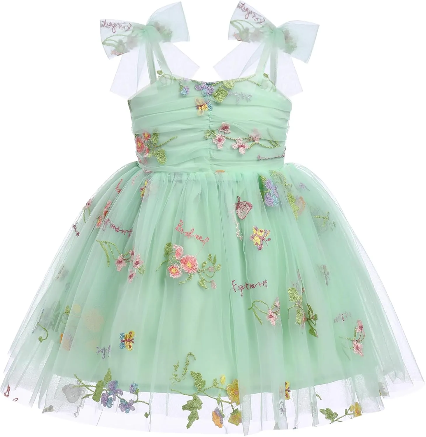 IMEKIS Toddler Baby Girl Birthday Princess Dress Shiny Confetti Boho Rainbow Cake Smash Photo Shoot Outfit for 1-6T
