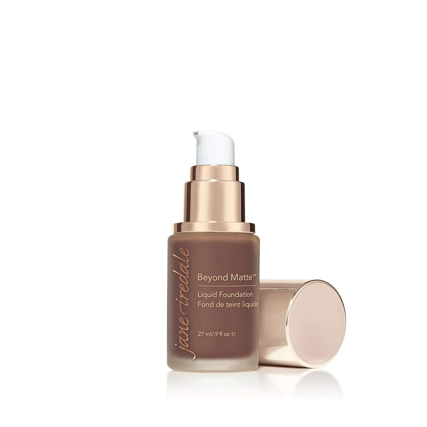 jane iredale Beyond Matte 3-in-1 Liquid Foundation Lightweight, Buildable Coverage with a Semi Matte Finish Vegan, Clean & Cruelty-Free Makeup