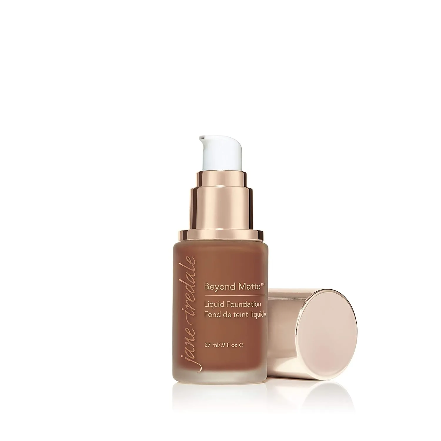 jane iredale Beyond Matte 3-in-1 Liquid Foundation Lightweight, Buildable Coverage with a Semi Matte Finish Vegan, Clean & Cruelty-Free Makeup