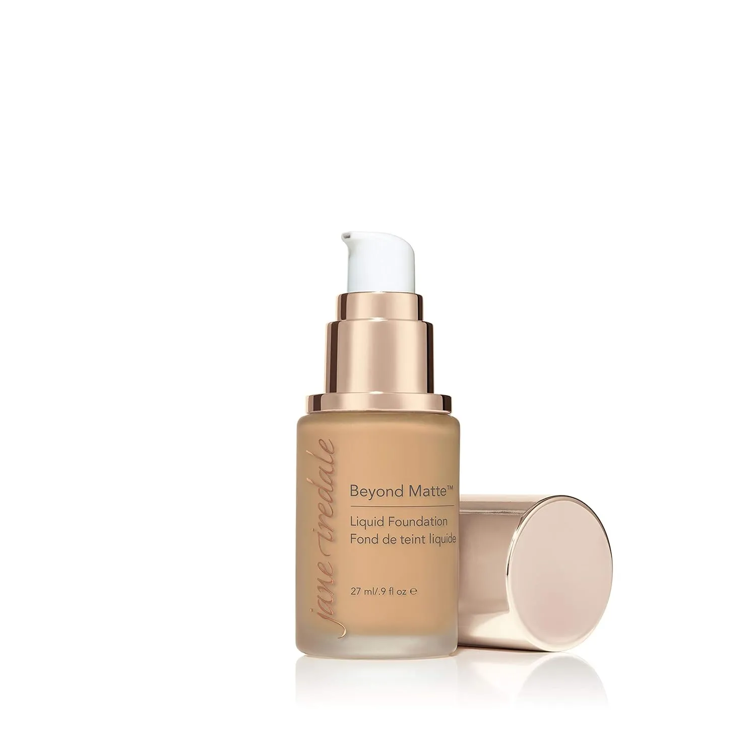 jane iredale Beyond Matte 3-in-1 Liquid Foundation Lightweight, Buildable Coverage with a Semi Matte Finish Vegan, Clean & Cruelty-Free Makeup