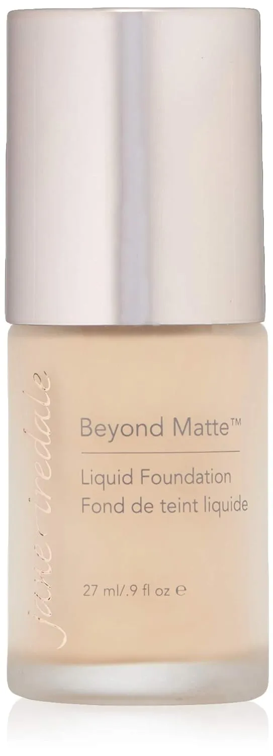 jane iredale Beyond Matte 3-in-1 Liquid Foundation Lightweight, Buildable Coverage with a Semi Matte Finish Vegan, Clean & Cruelty-Free Makeup