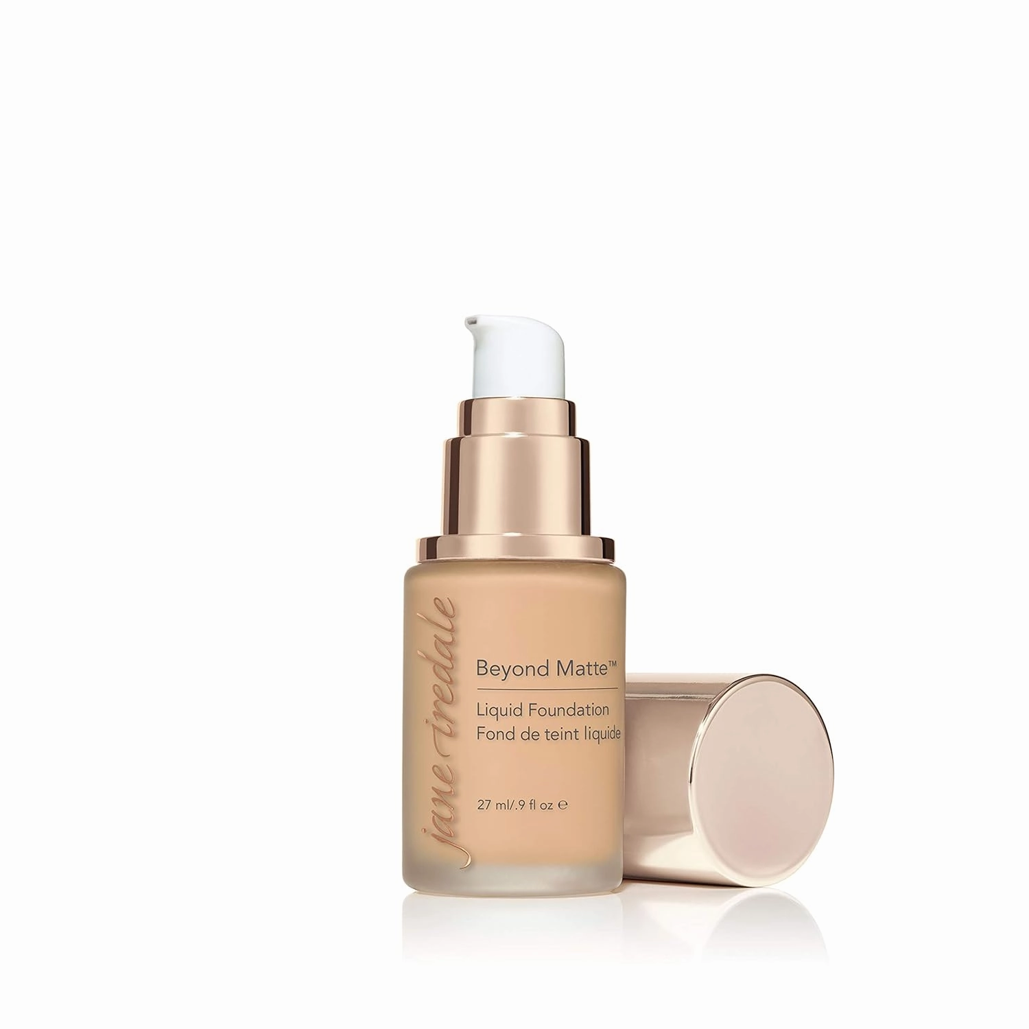 jane iredale Beyond Matte 3-in-1 Liquid Foundation Lightweight, Buildable Coverage with a Semi Matte Finish Vegan, Clean & Cruelty-Free Makeup