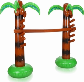 Jenaai Inflatable Palm Tree Limbo Game for Luau Party Coconut Trees Hawaiian Fun Limbo Game for Summer Decor Travel Pool Beach Party Picnic Indoor Outdoor Vacations Party Games for Adult