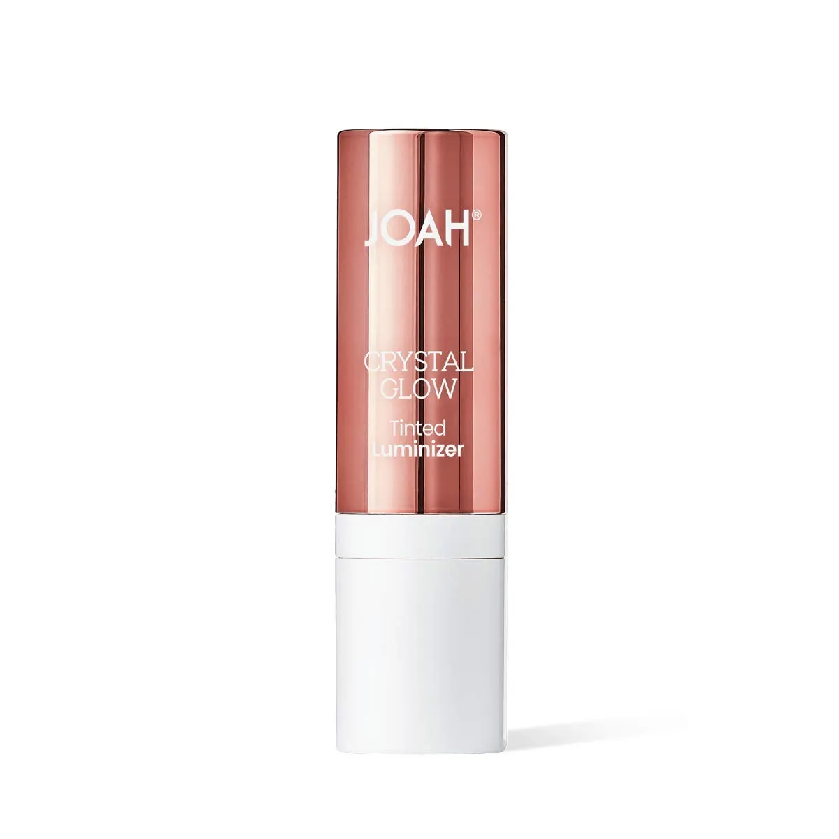 JOAH Highlighter Stick, Crystal Glow Tinted Luminizer Contour Makeup, Crystalide Peptide for Clearer, Smoother Looking Skin, Built-In Detachable Brush, Warm Honey