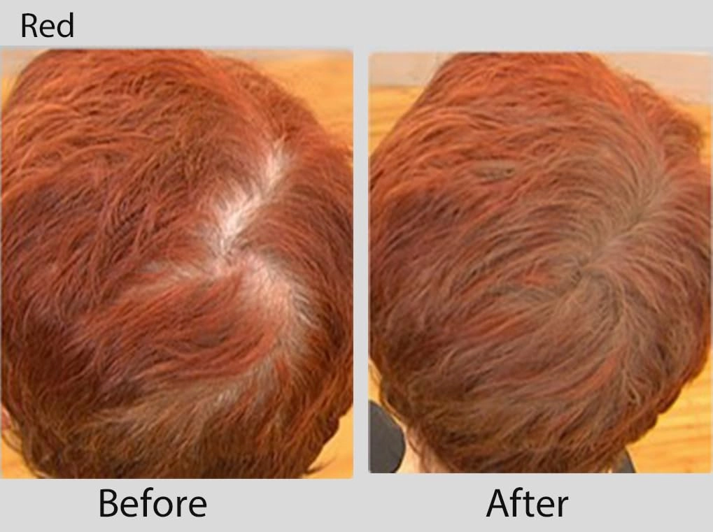 Joan Rivers Great Hair Day Root Touch Up Powder Duo - Fill-in Powder for Thicker, Fuller Looking Hair (Red)