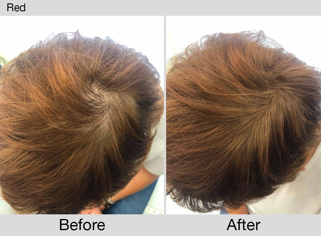Joan Rivers Great Hair Day Root Touch Up Powder Duo - Fill-in Powder for Thicker, Fuller Looking Hair (Red)