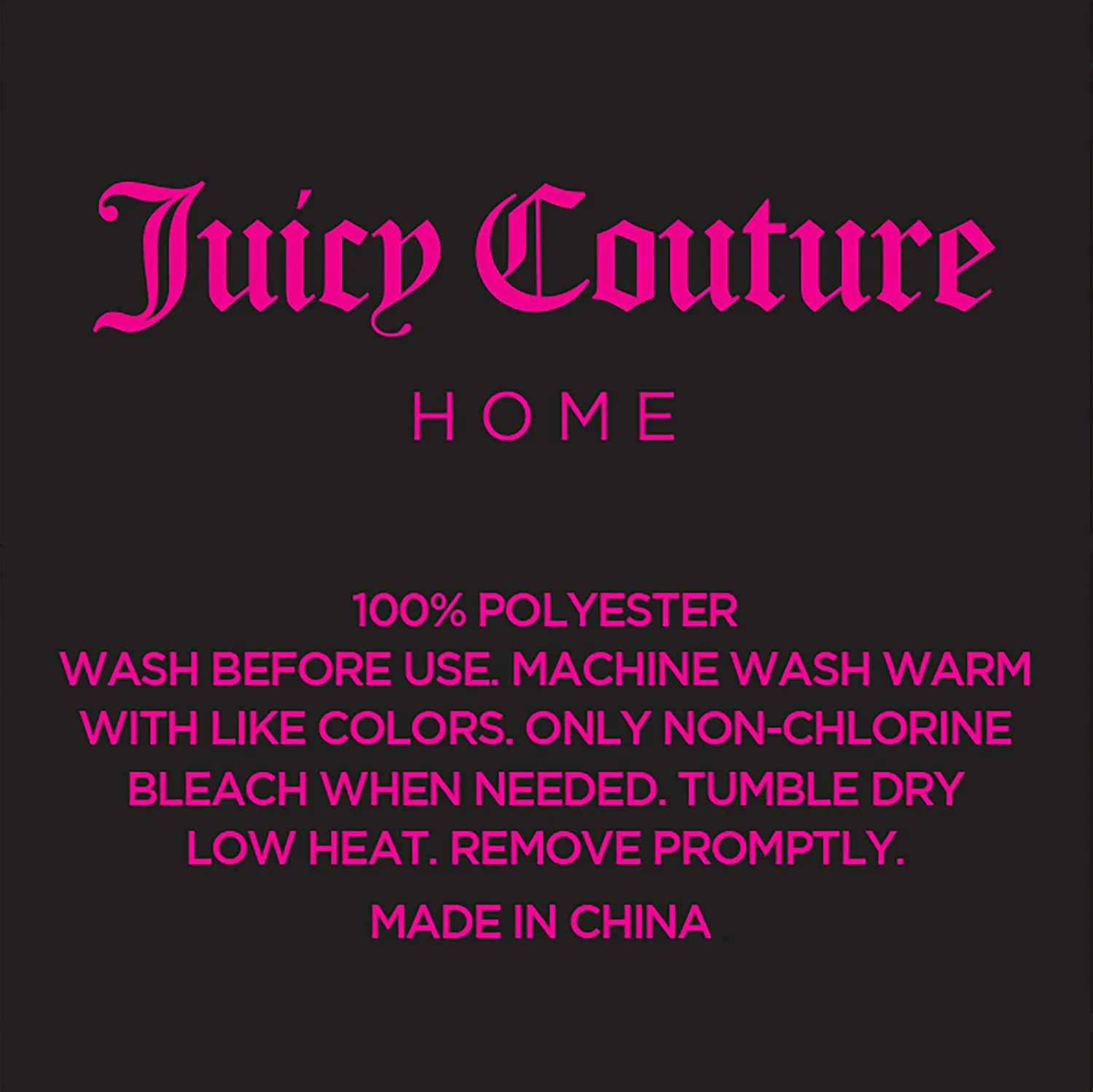 Juicy Couture Queen Size Satin Bed Sheet Set, Deep Pocket Silky Satin Queen Sheet Set with 1 Fitted Sheet, 1 Flat Sheet and 2 Pillow Case, Wrinkle Resistant and Anti Pilling - Pink