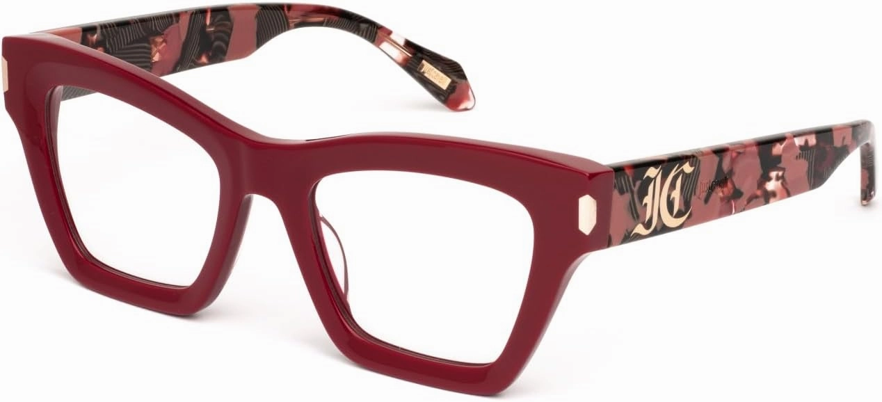 Just Cavalli Vjc119v Women's Sunglasses, Shiny Full Cherry Red, UK 36