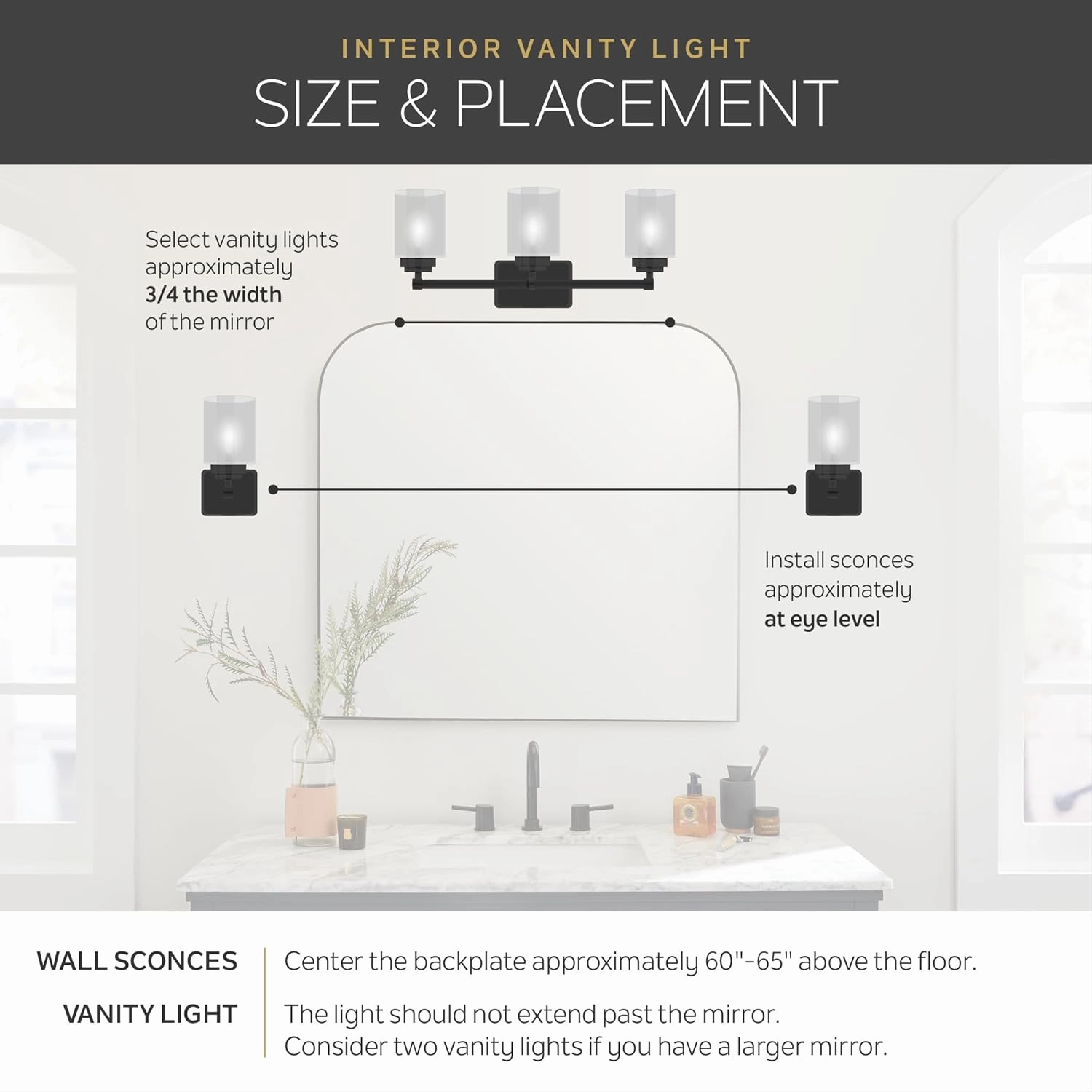 Kichler Avery 33.25" Vanity Bath Light in Brushed Nickel, Vintage 4-Light Bathroom Wall Mount Fixtured with Clear Seeded Glass, (24" W x 9.25" H), 45974NI White