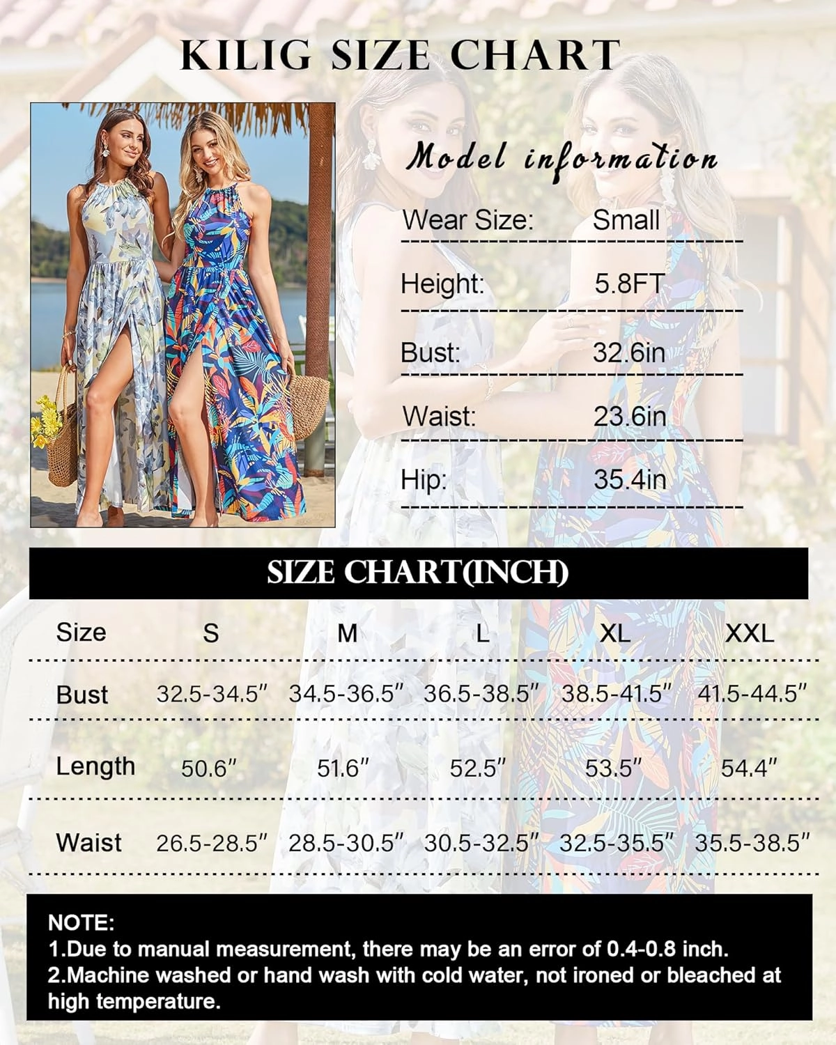 KILIG Women's Summer Maxi Dress 2025 Casual Sleeveless Split Floral Sundress Beach Vacation Flowy Long Dresses