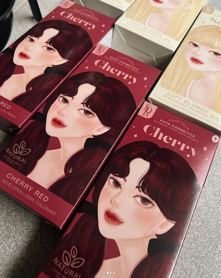 Kota Color Cream Hait Color Organic (Cherry (Cherry Red)), 6.76 Ounce (Pack of 1)