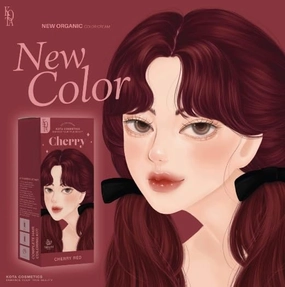 Kota Color Cream Hait Color Organic (Cherry (Cherry Red)), 6.76 Ounce (Pack of 1)