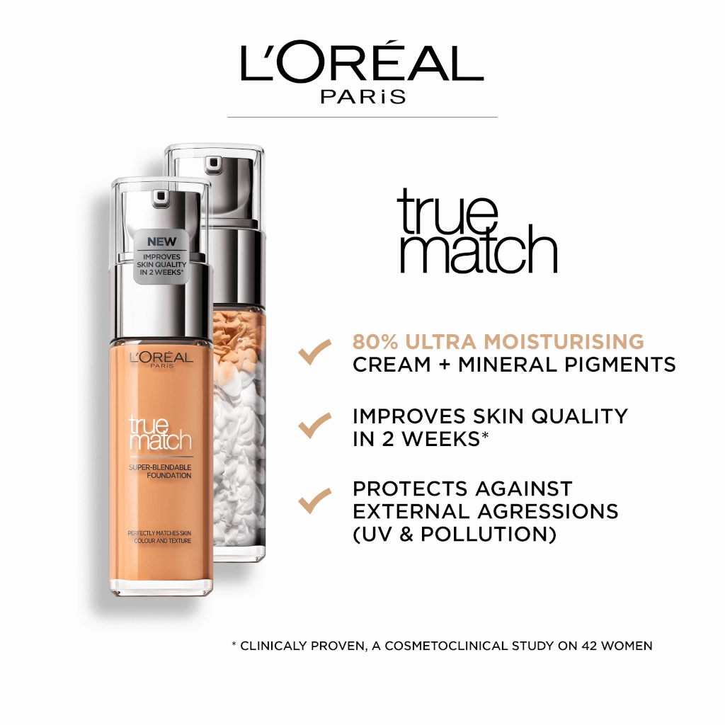 L'Oreal Paris True Match Liquid Foundation 3D/3W Golden Beige
