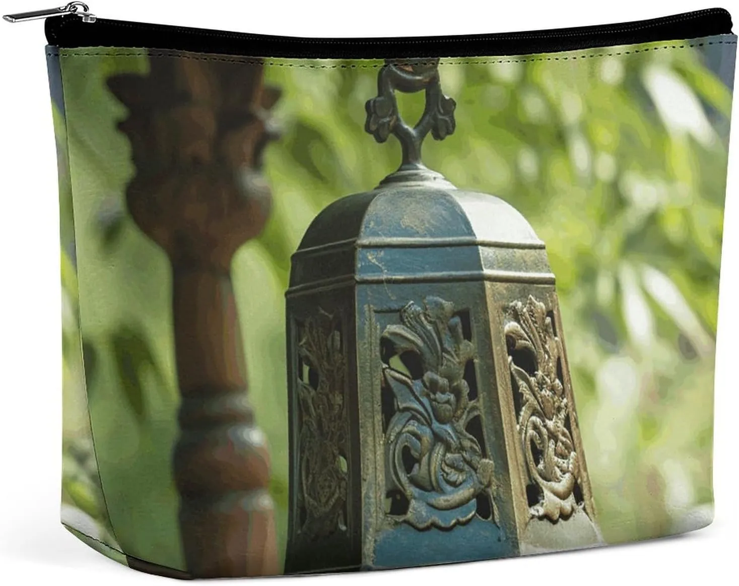 Ladies Makeup Bag Travel Toiletries Bag Handmade Metal Clock Printed Portable Cosmetic Bag Suitable for Vacation Travel