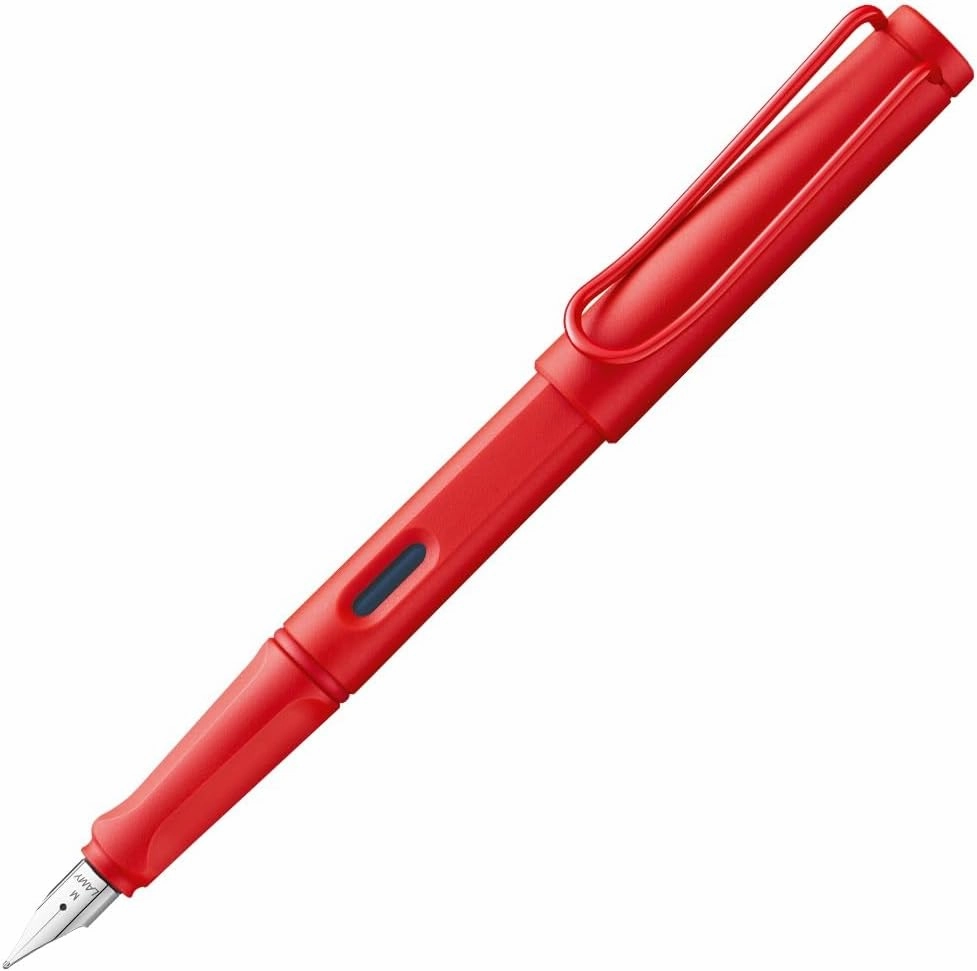 Lamy Safari Cosy Fountain Pen 020 Special Edition, Modern Fountain Pen in Strawberry Colour with Ergonomic Grip and Timeless Design, Nib size M, Special Model