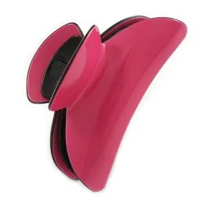 Large Bright Pink Acrylic Hair Claw/Hair Clamp - 9cm Across