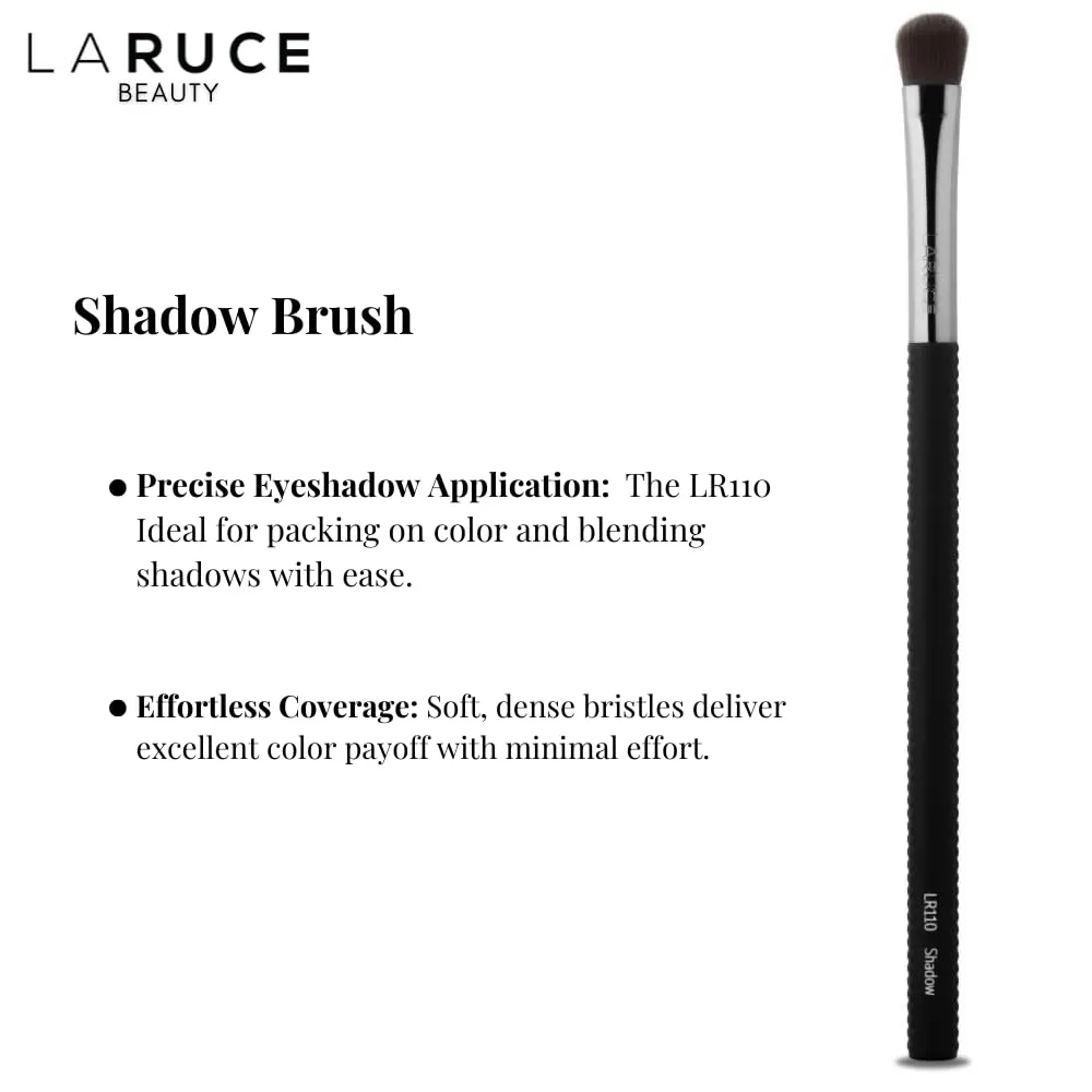 Laruce 7 PC Professional Makeup Brush Set ¨C Flat Diffuser, Liner, Blending, Fine Liner, Lash & Brow, Angled Blending, Shader ¨C Soft Synthetic Bristles, Ergonomic Non-Slip Handles
