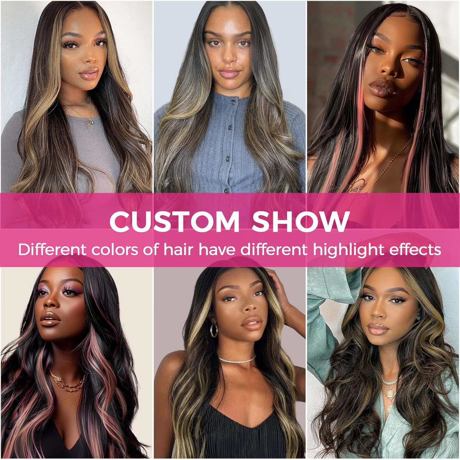 Lashey Tape in Hair Extensions 25g 10pcs 14 Inch Straight Balayage Natural Black to Light Blonde Highlighted Hair Extensions Tape in Hair for Women