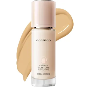 Lasting Moisture Foundation, 24H Longlasting Medium Coverage Dewy Finish Face Makeup, Poreless, Lightweight, Hydrating Liquid Foundation For Dry Skin, N01