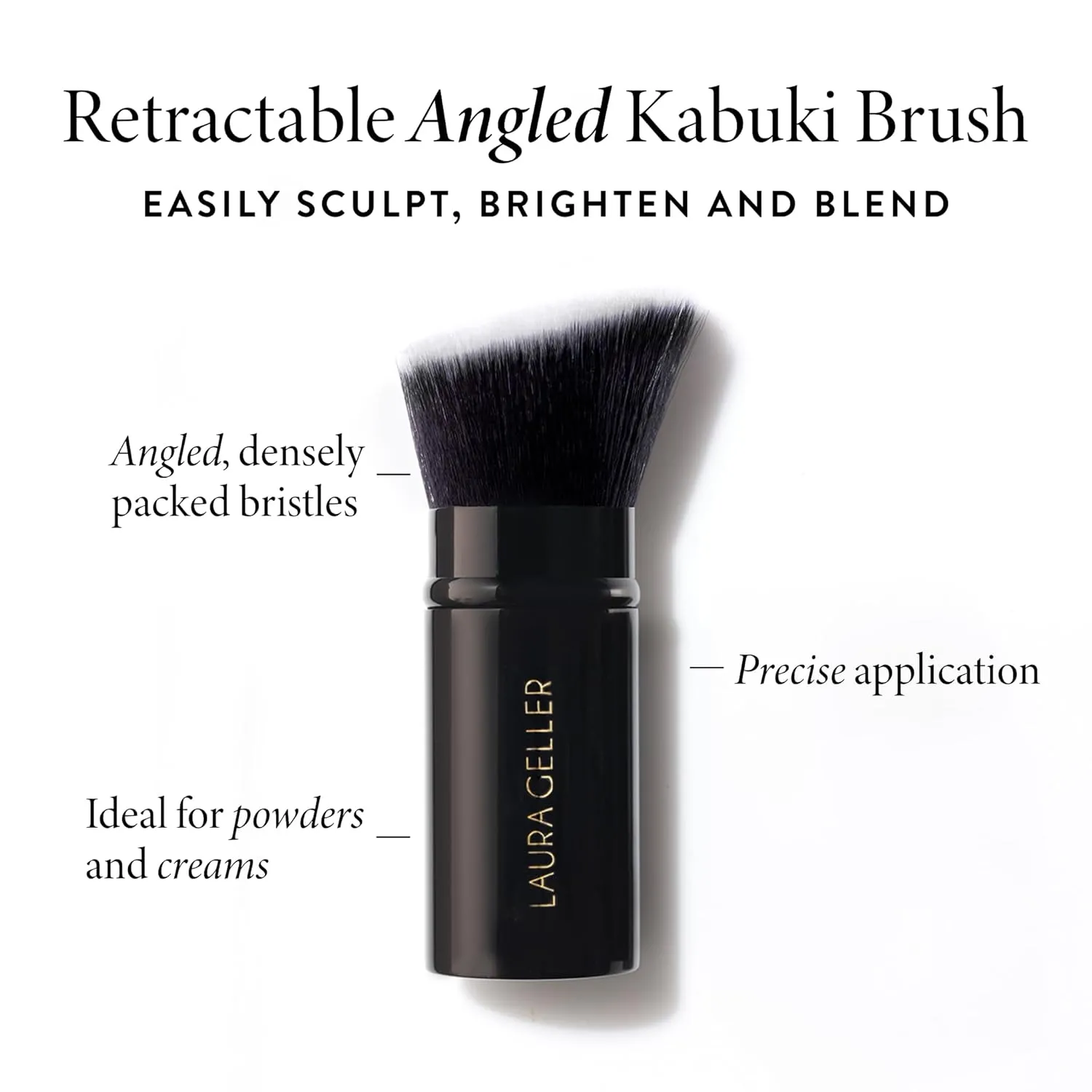 LAURA GELLER NEW YORK Baked Balance-n-Brighten Foundation with Kabuki Brush Makeup Set, Medium