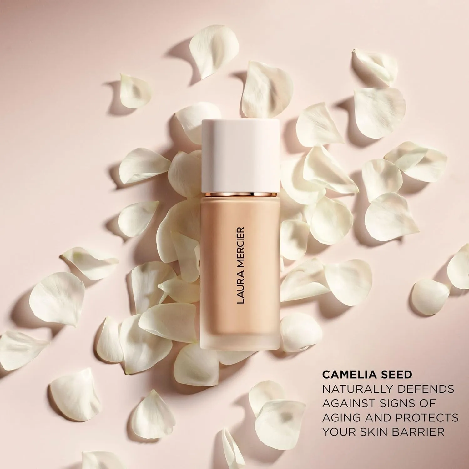 Laura Mercier Real Flawless Weightless Perfecting Waterproof Liquid Foundation: Medium-Buildable Coverage, 12 HR Fade-Proof Wear, Natural Finish, Hydrating, Long Lasting, Non-Comedogenic