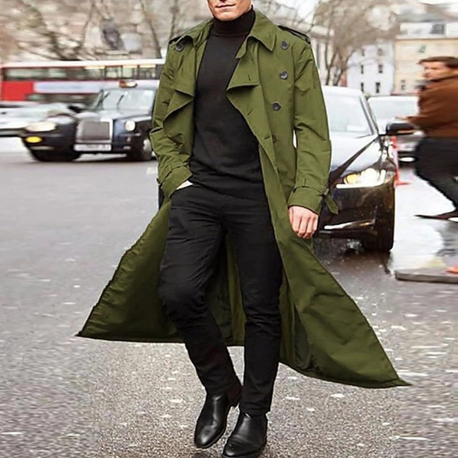 LCMTWX Coats for Men and Winter Jacket Coat Leisure Plus Size Hat Zip Pocket Cotton-Padded Warm Men's Thicken Warm Winter