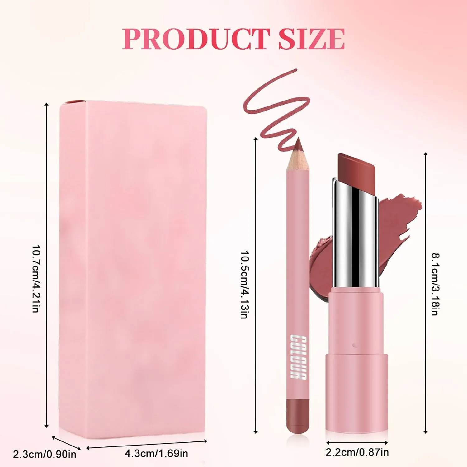 Lifter Glaze Lip Balm, 2025 New Long Lasting Lipstick, Moisturizing Lip Liner for Everyday Makeup, Matte 2 In 1 Lipstick for Women (#03)